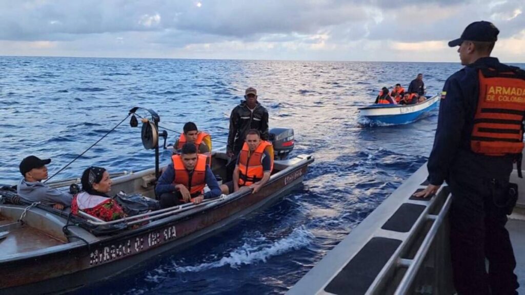 La Armada detuvo ocho embarcaciones con migrantes en San Andrés