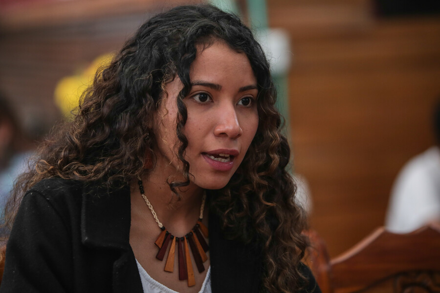 Dayanna Palmar es coordinadora de proyectos de la Comisión para los Derecho Humanos del Estado de Zulia, Venezuela. (Crédito: Colprensa - Jhon Paz)