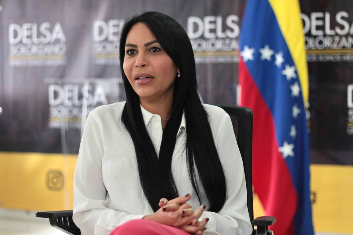 Delsa Solorzano, candidata a las primarias venezolanas por el partido Encuentro Ciudadano.