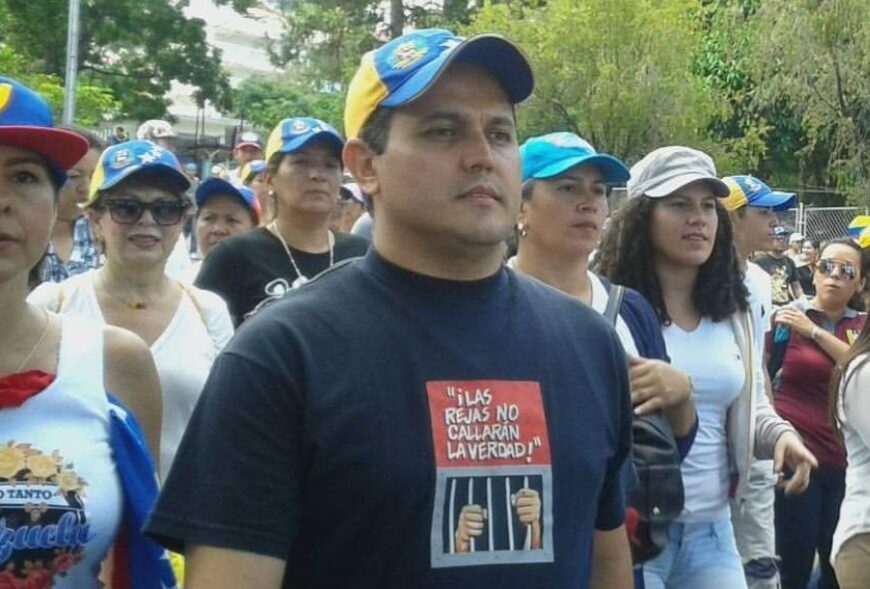 Danny Ramírez, activista preso durante el régimen de Chávez