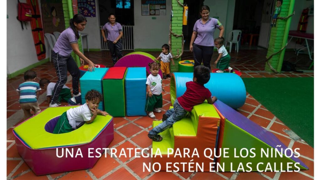Entre rondas y juegos, los niños migrantes reciben cuidados en Cúcuta