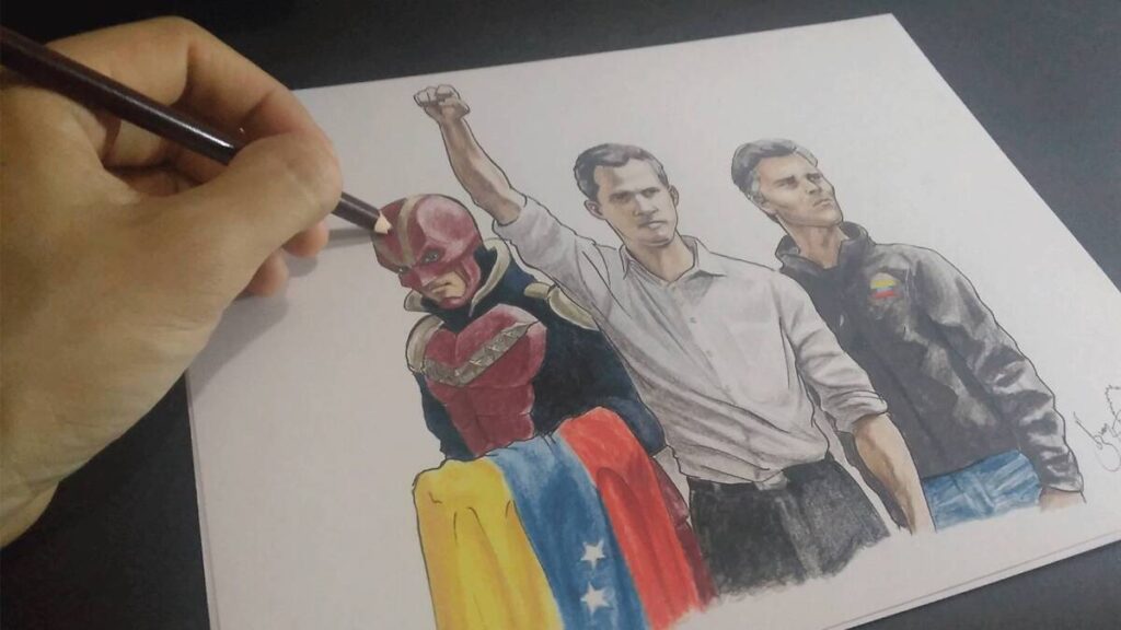 Venezuela en un cómic: el ilustrador que retrata a lápiz la crisis de su país
