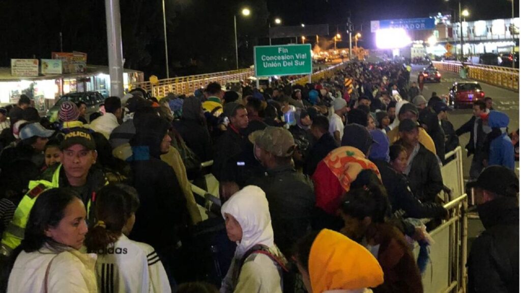 Así se vivió la salida de venezolanos hacia Ecuador el fin de semana