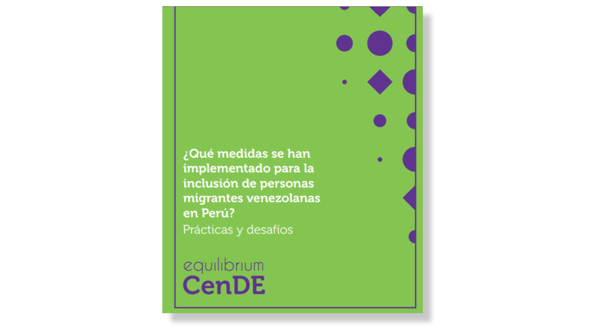 Medidas implementadas para la inclusión de personas migrantes venezolanas en Perú