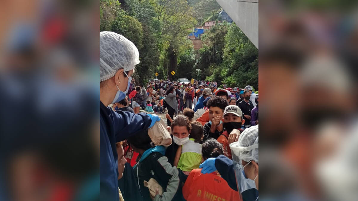 Fuerte llamado de auxilio por migrantes en Pamplona