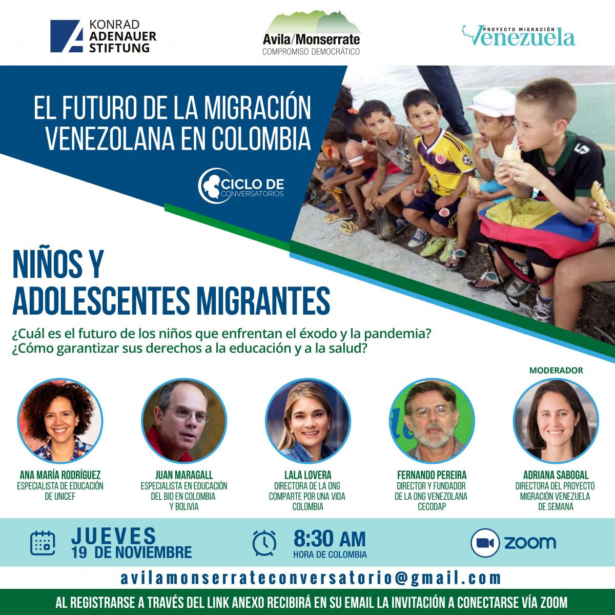 Conversatorio | La niñez en medio de la migración y la covid