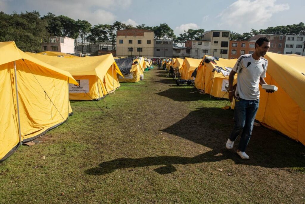 Campamento para venezolanos en Bogotá: un mes, cuatro reflexiones