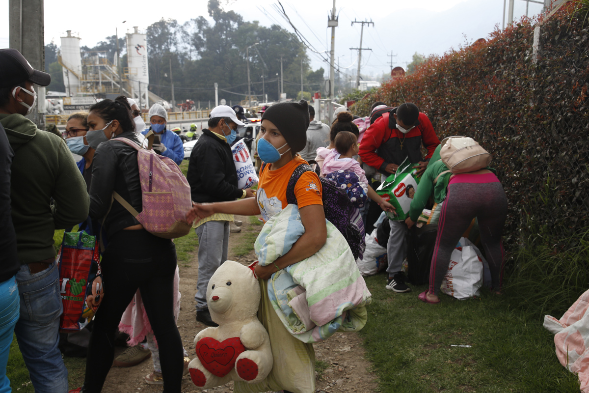 FOTOS | Desde Chía retornaron a 310 migrantes venezolanos