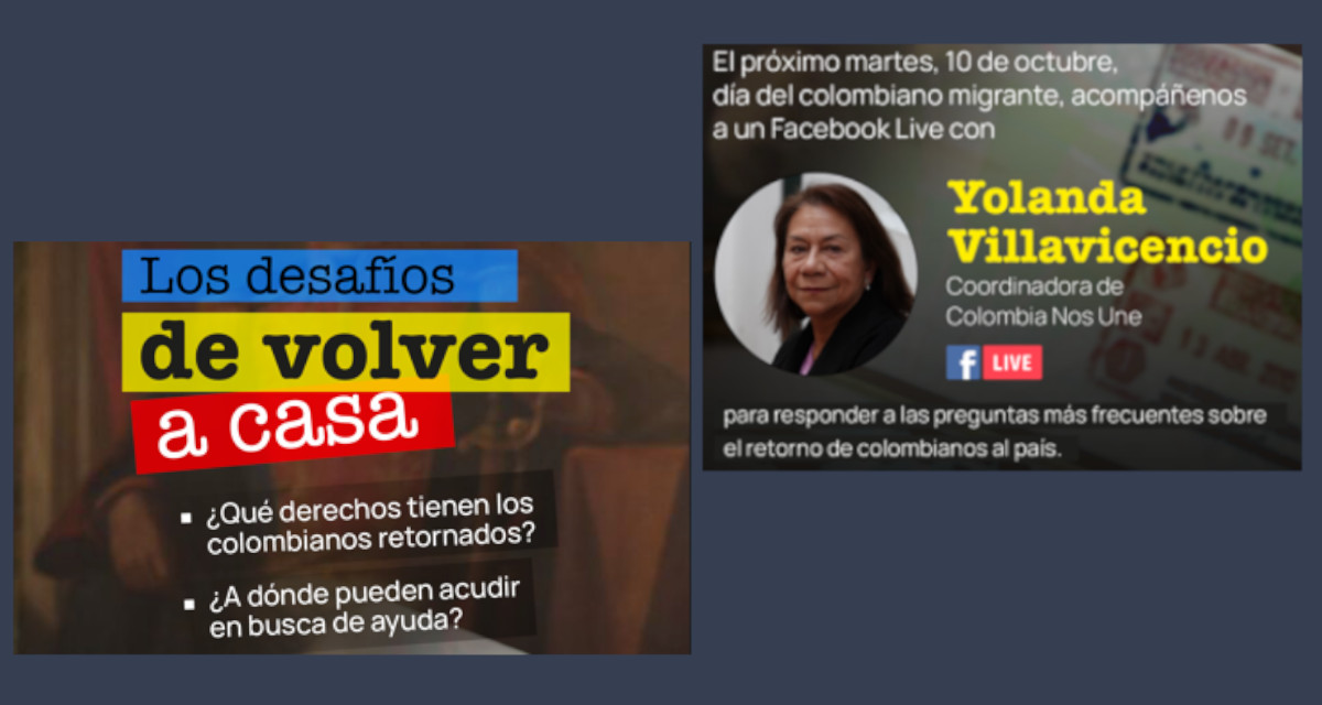 Facebook Live Colombianos retornados