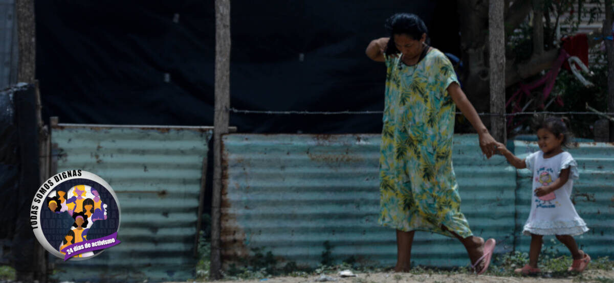 Mujeres migrantes en Maicao (Guajira). Foto: Camila Díaz/Colprensa