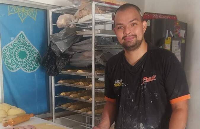 Dany Cabanzo, panadero venezolano.