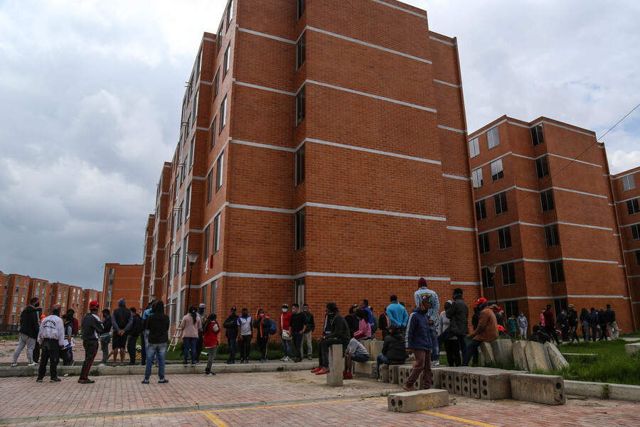 Proyecto de vivienda en renta para migrantes venezolanos en Bogotá y Soacha busca solucionar el déficit habitacional. Foto: Colprensa.