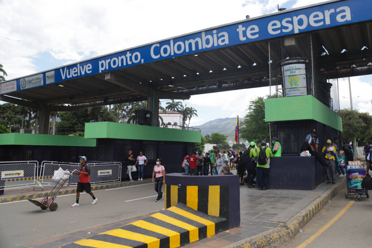 El Puente Internacional Simón Bolívar, que comunica a Colombia con Venezuela. (Colprensa - Álvaro Tavera)